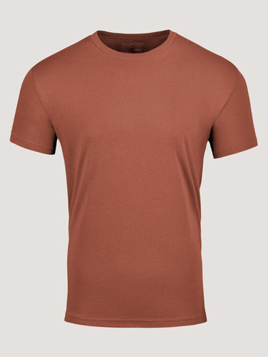 Copper crew neck tees