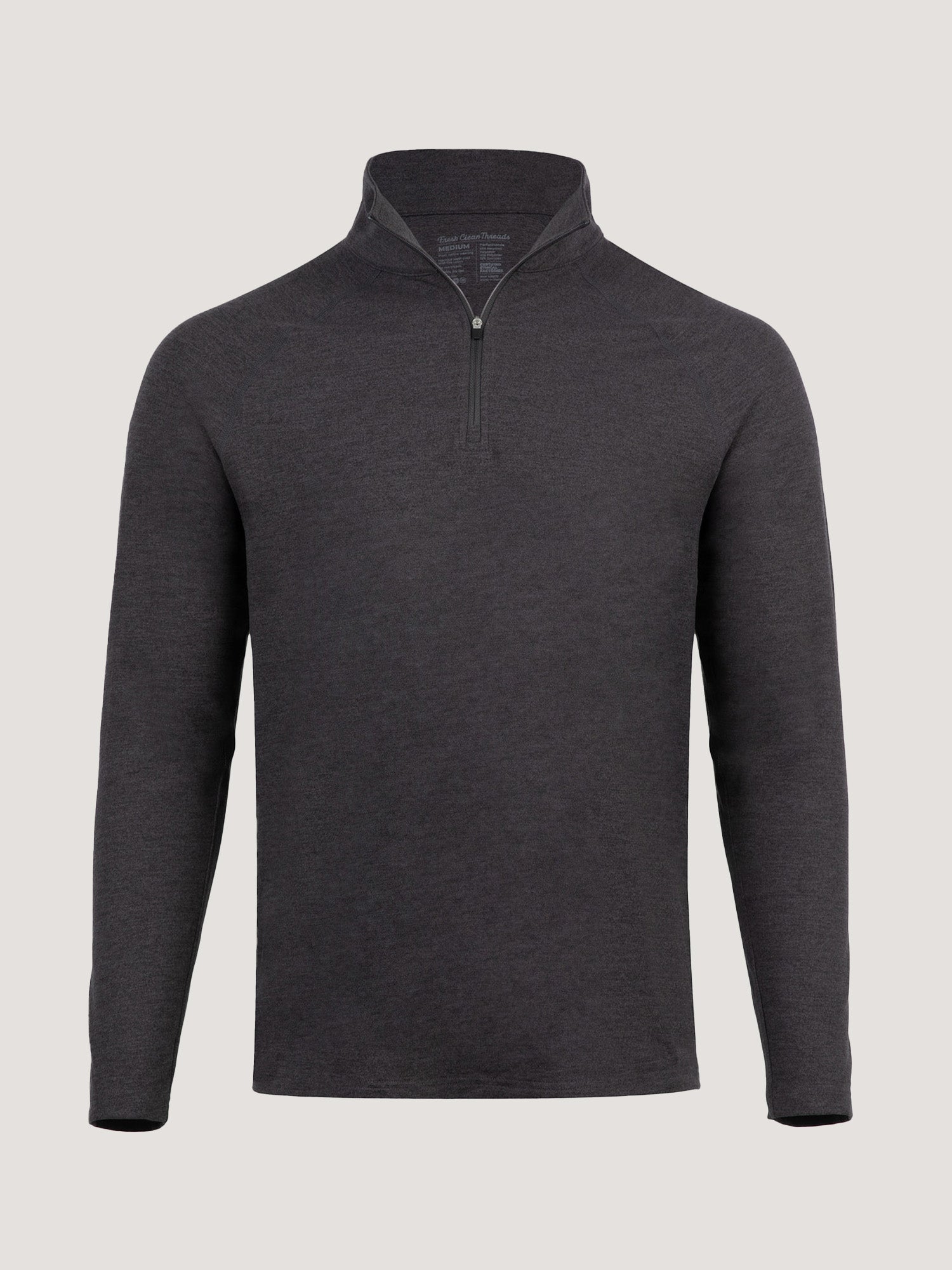 Charcoal Tech Quarter Zips | Men's Pullovers at FCT
