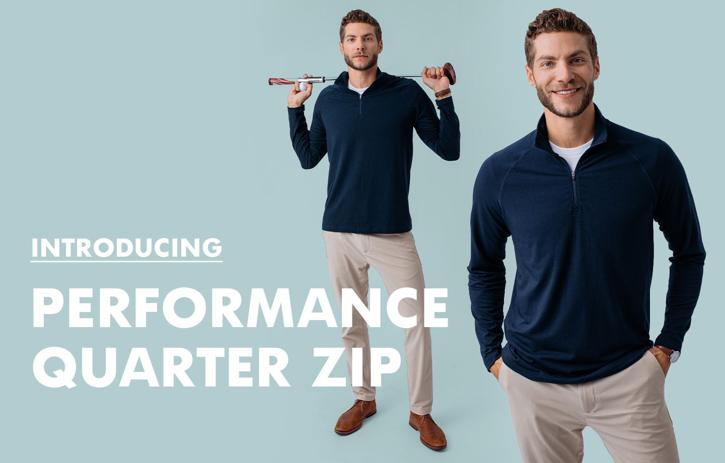 Performance Quarter Zips | Fresh Clean Threads