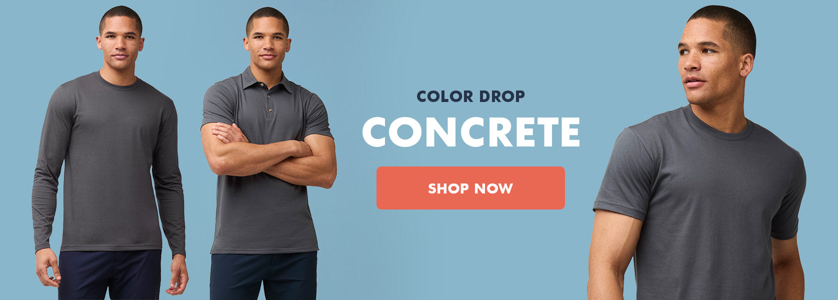 New Color: Concrete | Men's Tees at Fresh Clean Threads