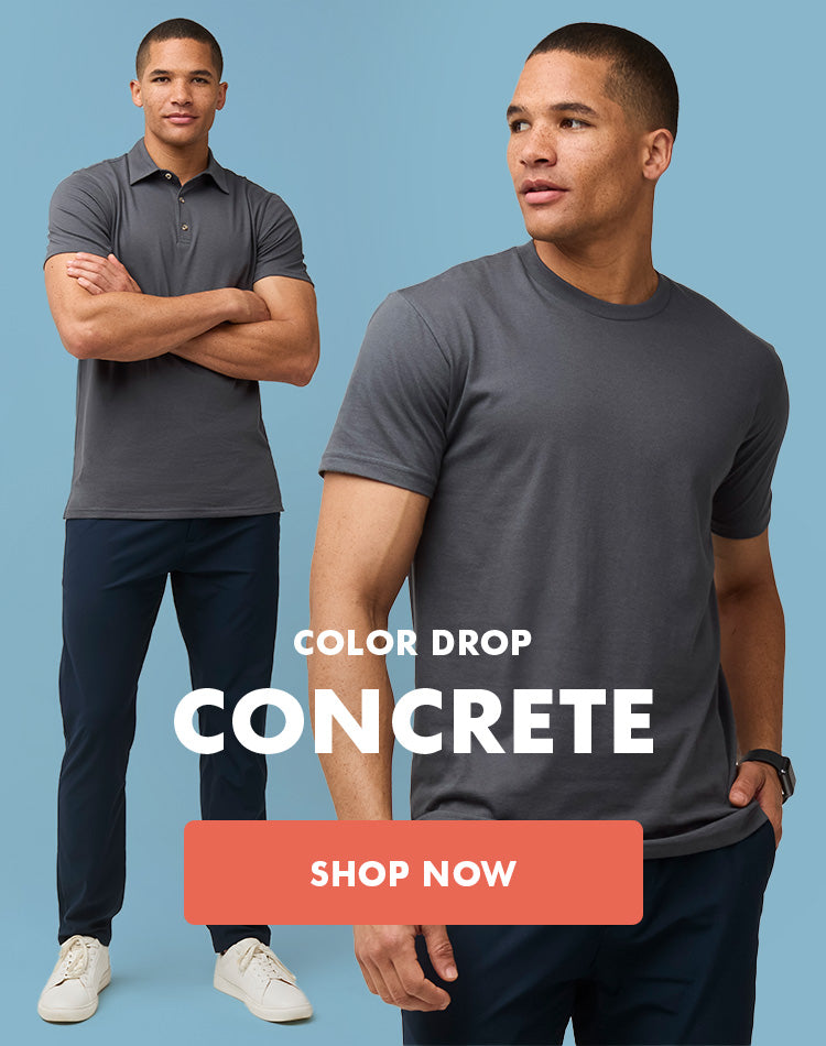 New Color: Concrete | Men's Tees at Fresh Clean Threads