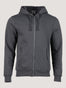 Concrete Grey Zip-Up Hoodie at Fresh Clean Threads