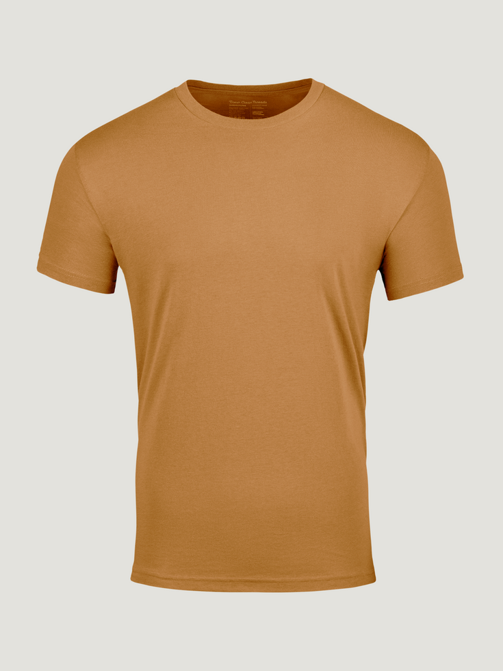 Golden Crew Neck T-Shirt | Fresh Clean Threads