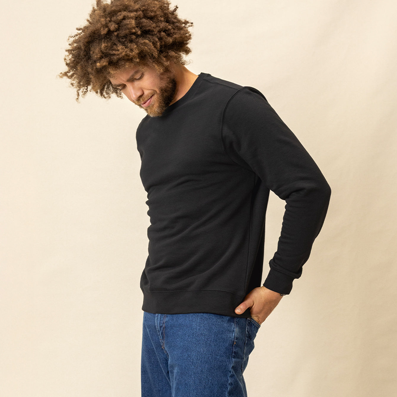 Dark Navy Crew Sweatshirt – Fresh Clean Threads