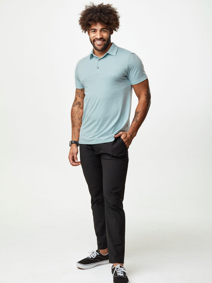 Men's Dusk Blue Torrey Polos | Fresh Clean Threads