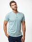 Men's Dusk Blue Short Sleeve Henley | Summer 2024 | Fresh Clean Threads