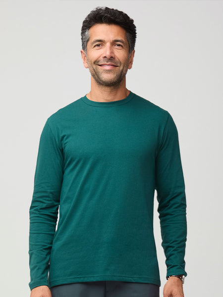 Dark Emerald Long Sleeve Crew Neck