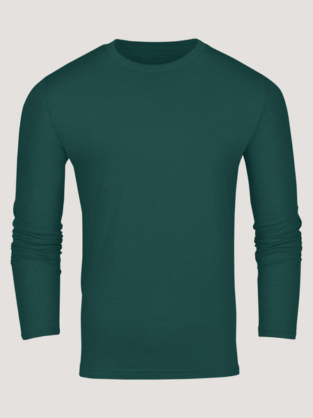 Dark Emerald Long Sleeve Crew Neck