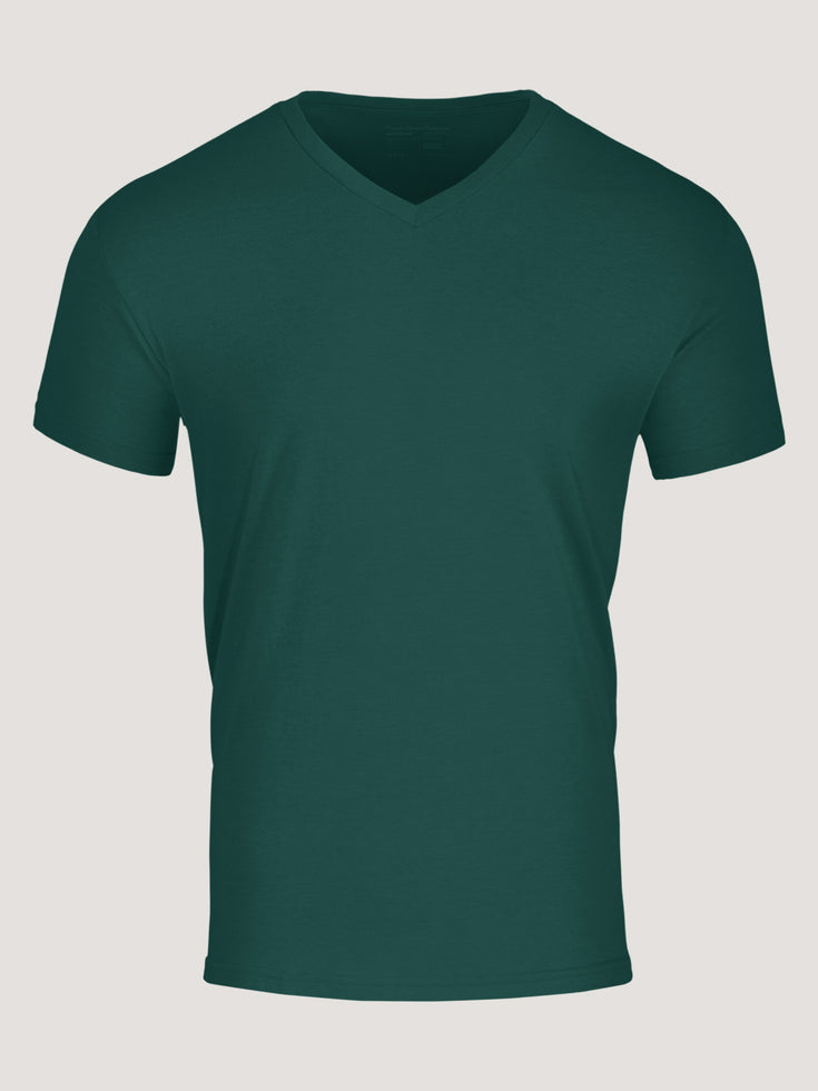 Dark Emerald V-Neck | Fresh Clean Threads