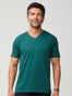 V-Neck Tee in Dark Emerald | Fresh Clean Threads