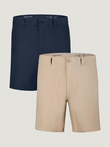 Everyday Shorts 2.0 Neutrals 2-Pack Men's Shorts | Available in Navy, Khaki