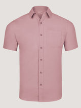 Short Sleeve Button Up Chalk Pink | Soft, breathable, and designed to flex