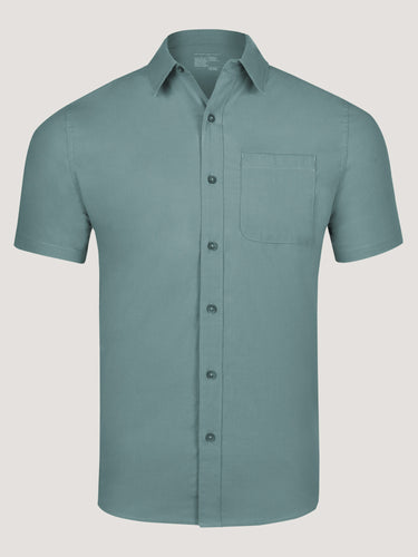Sagebrush Short Sleeve Stretch Button Up | Fresh Clean Threads