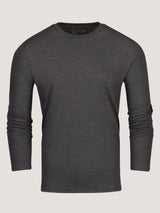 Charcoal Long Sleeve Crew Neck | Fresh Clean Threads