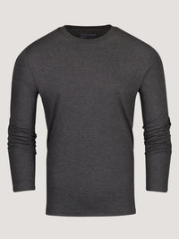 Charcoal Long Sleeve Crew Neck | Fresh Clean Threads