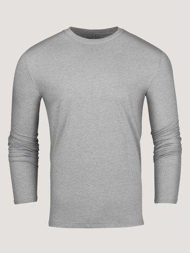 Heather Grey Long Sleeve Tee | Fresh Clean Threads