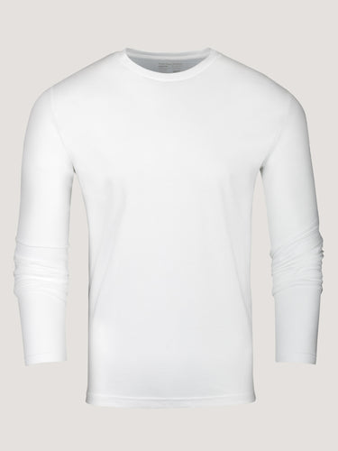 White Long Sleeve Crew Neck