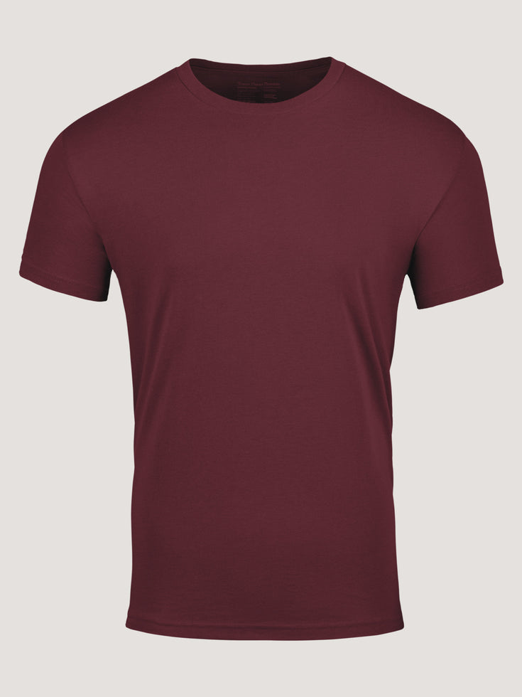 Burgundy Men's Crew Tee | Fresh Clean Threads Limited Edition Colors