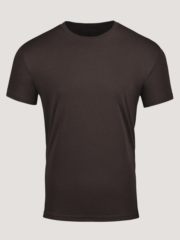 Men's Espresso Crew Neck Tee | Limited Edition Colors at Fresh Clean Threads