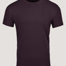 Mulberry crew neck tees | Rich Wine-Toned Cotton/Poly Blend