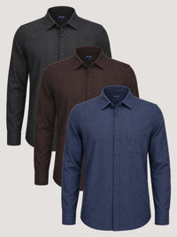 Essentials Lightweight Flannel 3-Pack