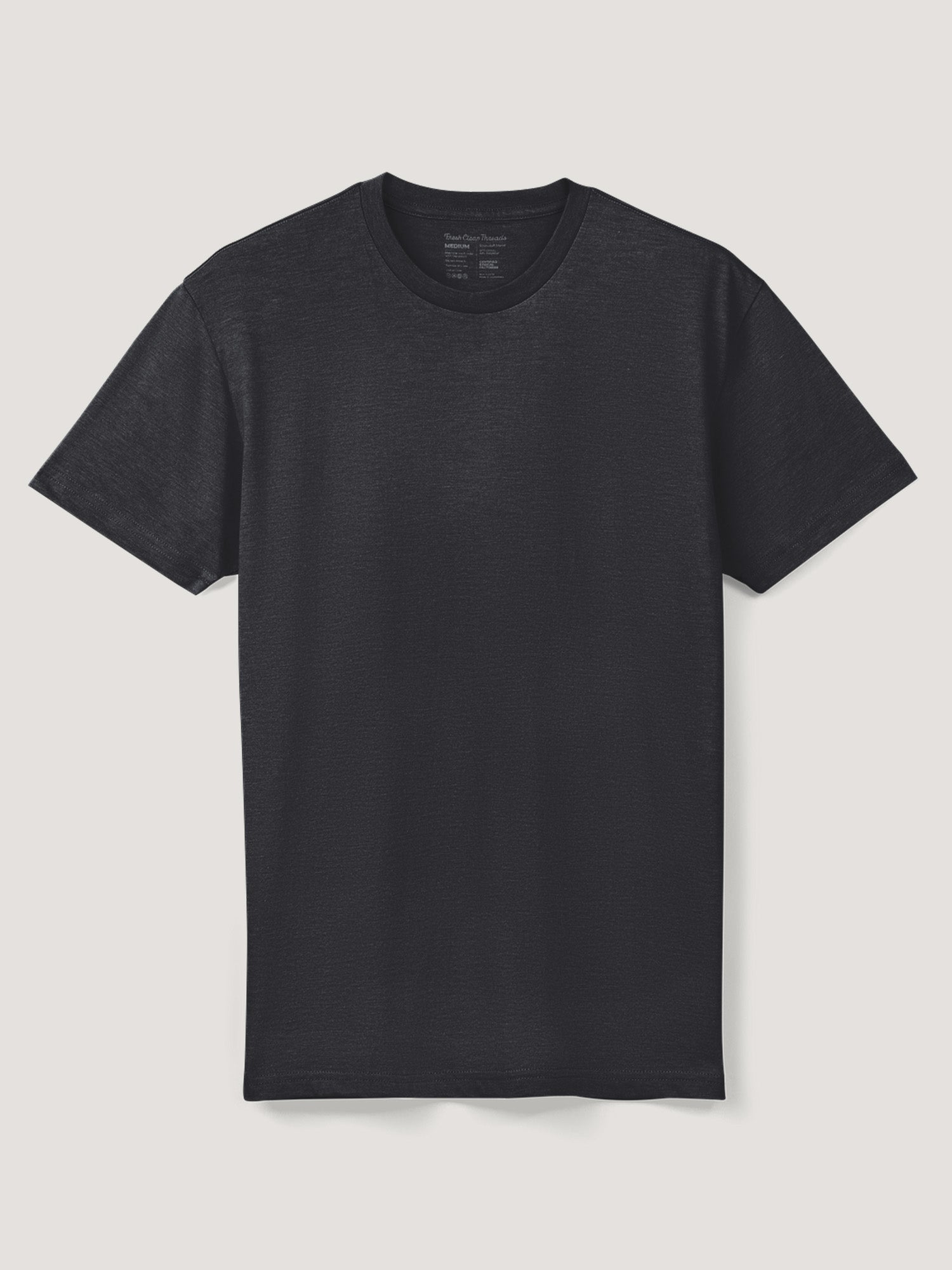 Charcoal Crew Neck Tee | Essential T-Shirts For Men – Fresh Clean