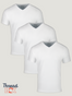 All White Subscription 3-Pack | V-Necks | Fresh Clean Threads