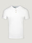 White Short Sleeve Henley | Fresh Clean Threads