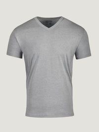 Heather Grey V-Neck Tee | Fresh Clean Threads