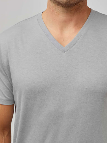 Pebble Grey V-Neck