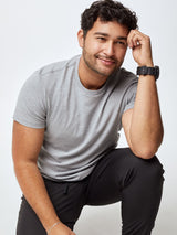 Matheus is 6', 210LBS and wears a size XL #  Men's Tees | Heather Grey |  Fresh Clean Threads