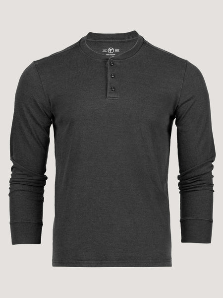 Vault Black Long Sleeve Henley