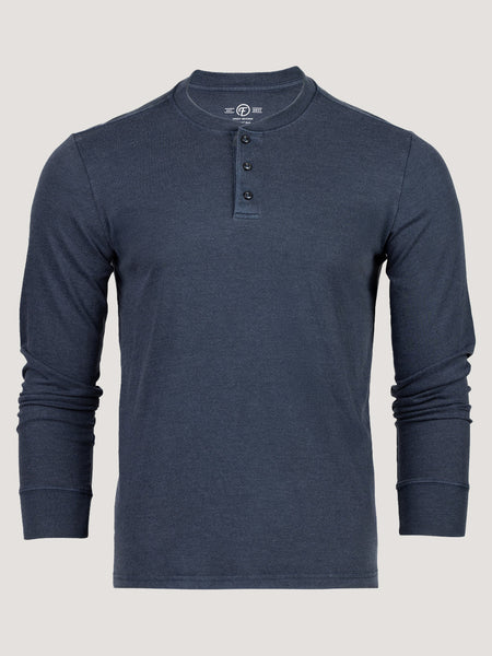 Vault Navy Long Sleeve Henley