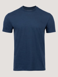 Indigo blue crew neck t-shirts | Deep blue hue, made for you