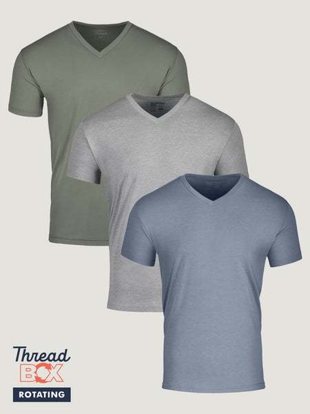 Navy V-Neck T-Shirt For Men | Fresh Clean Tees