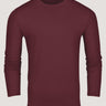 Long Sleeve Crew Neck in Burgundy | FCT