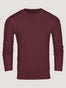 Long Sleeve Crew Neck in Burgundy | FCT