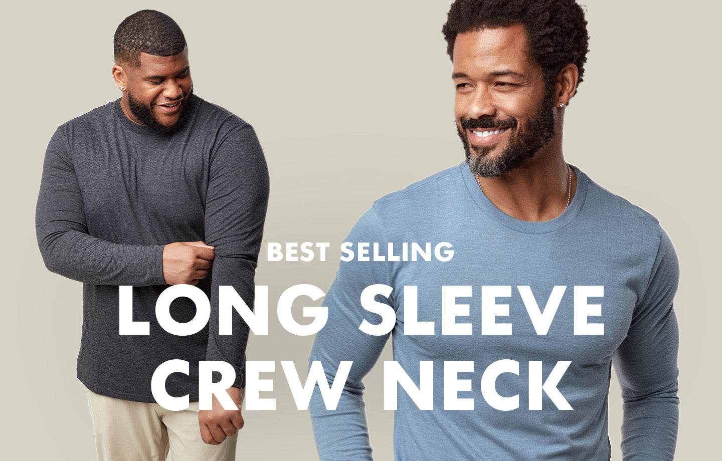 Men's long sleeve crew neck shirts sale