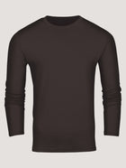 Espresso Long Sleeve Crew Neck | High Quality, Soft Fabric