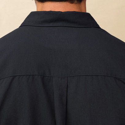 LONG SLEEVE BUTTON UP MEN'S SHIRTS BLACK | FRESH CLEAN THREADS