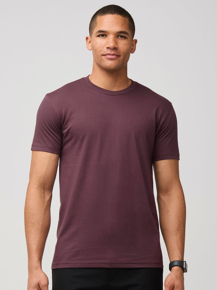 Men's Mahogany Crew Neck Tee | Fresh Clean Threads 