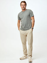 Ariel is 6'1, 175lbs and wears a size M # Best Sellers Crew T-Shirt 6-Pack with Mercury Green | Fresh Clean Threads