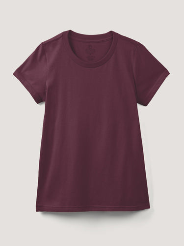 Merlot Everyday Crew Neck Tee