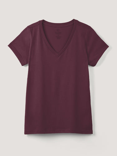 Merlot Everyday V-Neck Tee
