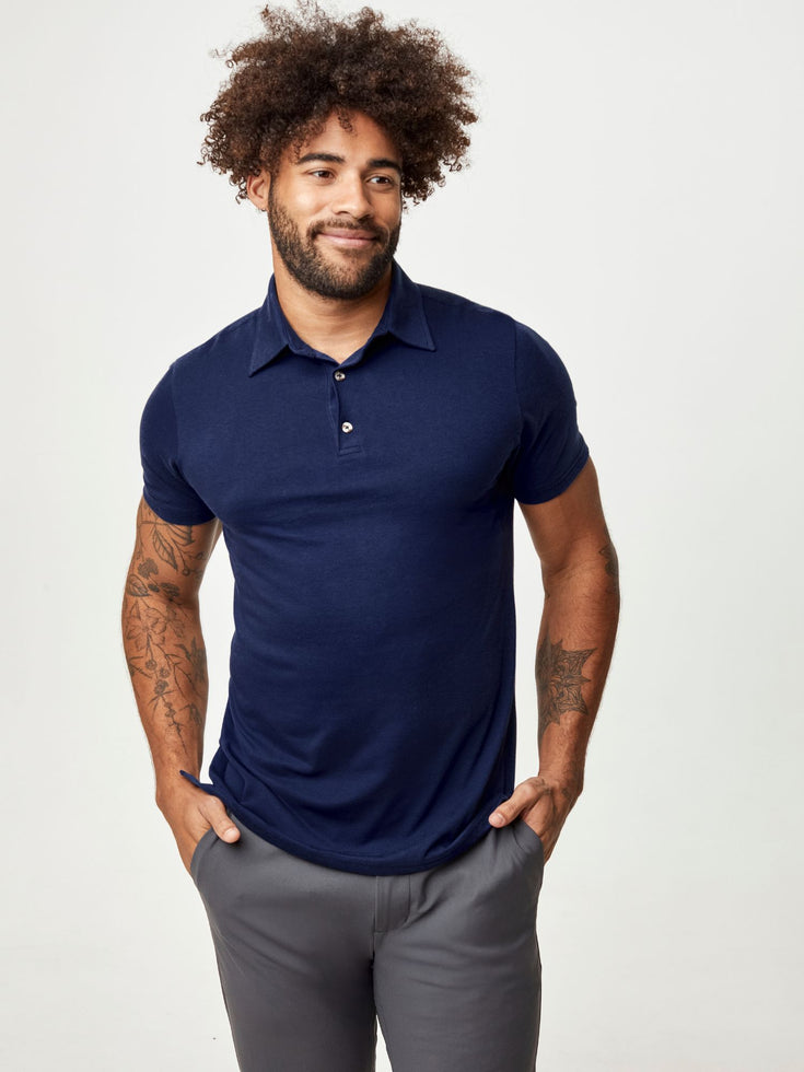 Spring Foundation Polo 5-Pack with Midnight Blue | Fresh Clean Threads