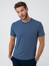 Performance Crew Necks for Active Lifestyles # Monsoon Blue Performance Crew Tee | Fresh Clean Threads
