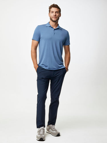 Look Sharp & Feel Great From Work to Weekend # Performance Polos for Men - Monsoon Blue | Fresh Clean Threads