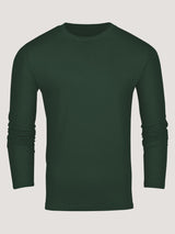 men's moss green long sleeve tees