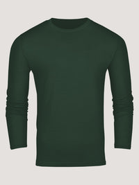 men's moss green long sleeve tees