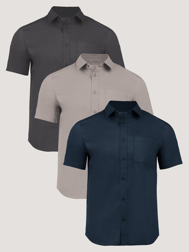 men's short sleeve dress shirts sale Amazon.com: PETCDIM Short Sleeve Business Dress Shirts for Men Wrinkle Free Casual Button Down Formal Shirts Regular Fit Summer Beach Hawaiian Guayabera Shirt Black : Clothing, Shoes & Jewelry